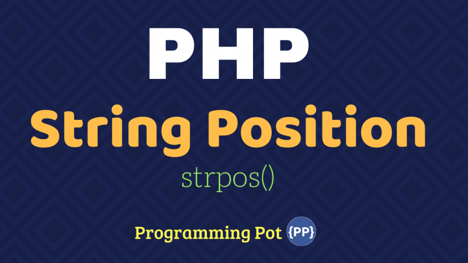 PHP String Position